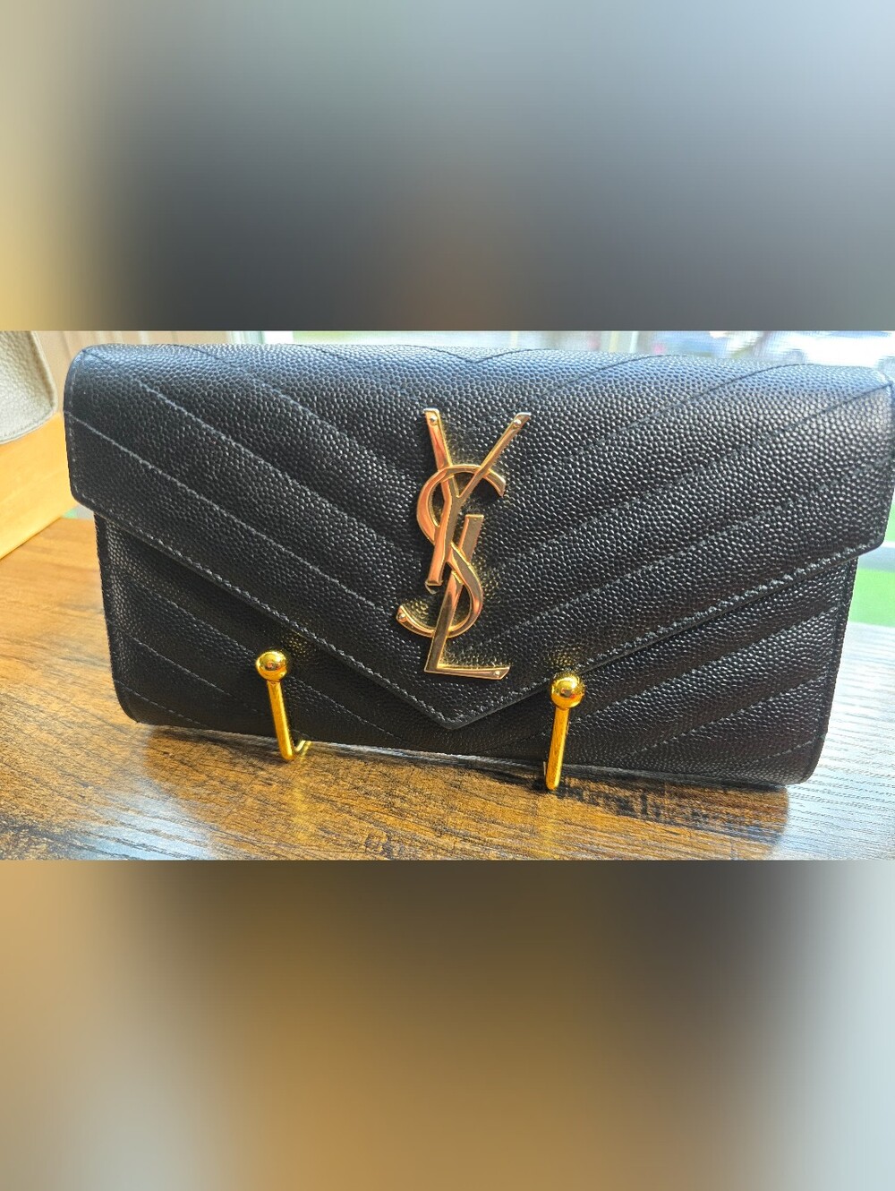 Saint Laurent Cassandre Large Flap Wallet